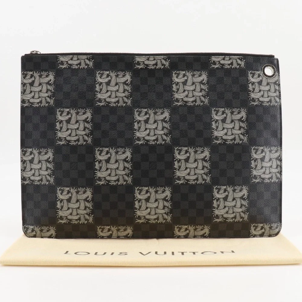 Louis Vuitton~Christopher Nemeth Collaboration Leather Unisex Portfolio - Picture 10 of 10
